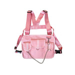 Vest Me |Waterproof Non-Bullet-proof Streetwear Bags With Chain Chest Bag Rig Street Vest Waist Pack
