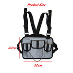 Vest Me |Waterproof Non-Bullet-proof Streetwear Bags With Chain Chest Bag Rig Street Vest Waist Pack