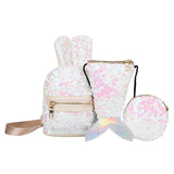Sequin 3pcs set |Shining Sequins Backpacks Travel Large Capacity Bags Glitter Rucksack Party School Bags Bagpack
