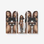 3 Piece Canvas Wall Art for Living Room - 3x8"x18"