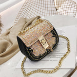 Baby Glitz | Crystal Shoulder Messenger Bags Mini Glitter Handbag Purse Birthday Gift Princess Evening Party Bag