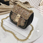 Baby Glitz | Crystal Shoulder Messenger Bags Mini Glitter Handbag Purse Birthday Gift Princess Evening Party Bag