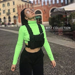 Vest Up |Fashion non-Bullet-proof Streetwear Vest Chest Bag Functional Waistcoat Tactical Black Chest Rig Bags