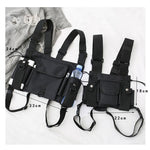 Vest Up |Fashion non-Bullet-proof Streetwear Vest Chest Bag Functional Waistcoat Tactical Black Chest Rig Bags