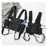 Vest Up |Fashion non-Bullet-proof Streetwear Vest Chest Bag Functional Waistcoat Tactical Black Chest Rig Bags