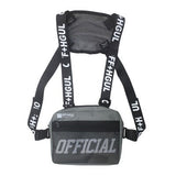Officially Buckled In |Streetwear Chest Bag Tactical Two Shoulder Strap Chest Pack Rectangle Chest Rig Bags