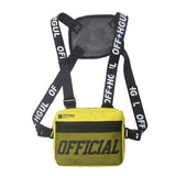 Officially Buckled In |Streetwear Chest Bag Tactical Two Shoulder Strap Chest Pack Rectangle Chest Rig Bags