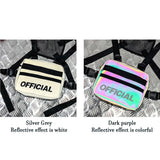 Officially Buckled-In REFLECT|Street Style Reflective Chest Multi-function Vest Function Tactical Chest Rig Bag Reflective Waist Bag Packs