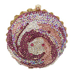 THINKTHENDO Cupcake Glitter Clutch Evening Shoulder Bags Wedding Party Bridal Mini Handbag Purse for Women Girls