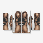 4 Piece Canvas Wall Art for Living Room -  4x12"x32