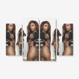 4 Piece Canvas Wall Art for Living Room -  4x12"x32
