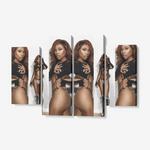 4 Piece Canvas Wall Art for Living Room -  4x12"x32