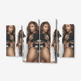 4 Piece Canvas Wall Art for Living Room -  4x12"x32