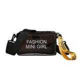 FASHION mini |Transparent jelly shoulder diagonal small square bag new handbag shoulder bags