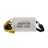 FASHION mini |Transparent jelly shoulder diagonal small square bag new handbag shoulder bags