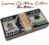 Money BAGG | Crystals 💰 Evening Clutch Bags Dollars Diamond Wedding Dinner Purses and Handbags